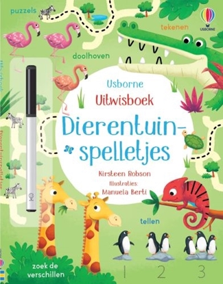 Afbeeldingen van Uitwisboek Dierentuinspelletjes