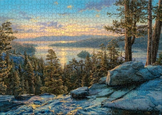 Afbeelding van Rebo legpuzzel 1000 stukjes - Lake Tahoe sunrise