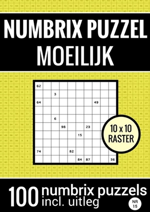 Afbeeldingen van Numbrix Puzzel Moeilijk voor Ver Gevorderden - Puzzelboek met 100 Numbrix Puzzels - NR.15