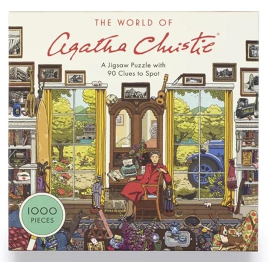 Afbeelding van The World of Agatha Christie 1000-Piece Jigsaw: 1000-Piece Jigsaw with 90 Clues to Spot