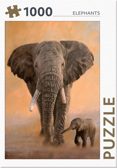 Afbeelding van Rebo legpuzzel 1000 stukjes - Elephants