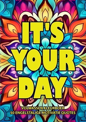 Afbeeldingen van Volwassen Kleurboek - 50 Engelstalige Motivatie Quotes