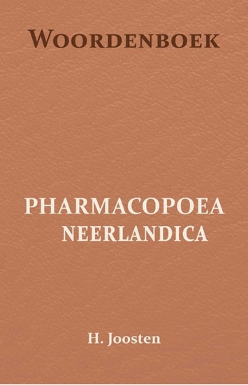 Afbeelding van Woordenboek voor de Pharmacopoea Neerlandica