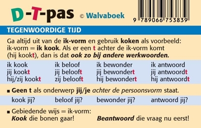 Afbeeldingen van D-T-pas, taalkaart