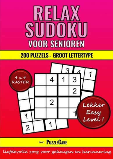 Afbeelding van Sudoku Relax voor Senioren 4x4 Raster - 200 Puzzels Groot Lettertype - Lekker Easy Level!