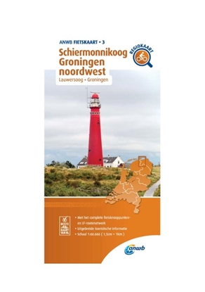 Afbeeldingen van ANWB Fietskaart Fietskaart Schiermonnikoog, Groningen noordwest 1:66.666
