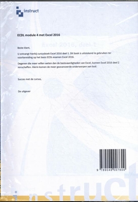 Afbeeldingen van ECDL ECDL mod.4, Excel2016