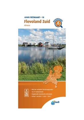 Afbeeldingen van ANWB fietsgids Fietskaart Zuidelijk Flevoland 1:66.666