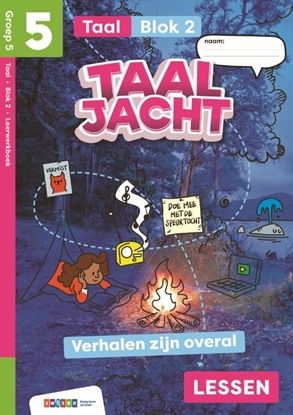 Afbeeldingen van Taaljacht groep 5 blok 2 taal leerwerboek