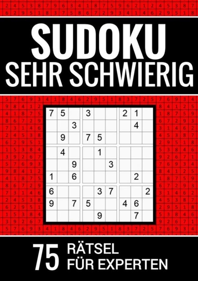 Afbeelding van Sudoku sehr schwierig - 75 Rätsel für Experten