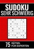 Afbeelding van Sudoku sehr schwierig - 75 Rätsel für Experten