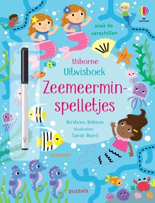 Afbeeldingen van Uitwisboek Zeemeerminspelletjes