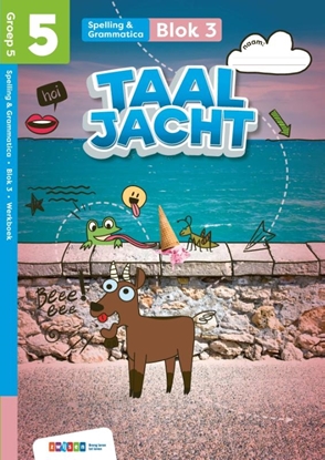 Afbeeldingen van Taaljacht groep 5 blok 3-4 spelling & grammatica werkboek