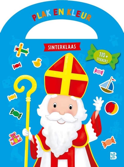 Afbeelding van Sinterklaas Plakken en kleuren Sinterklaas