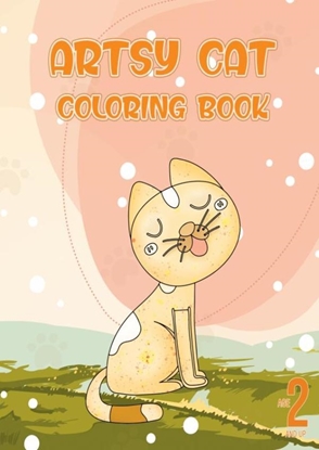 Afbeeldingen van Artsy cat coloring book