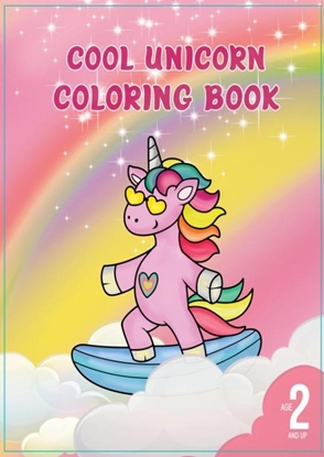 Afbeeldingen van Cool Unicorn coloring book