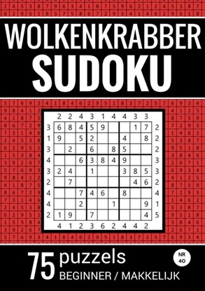 Afbeeldingen van Wolkenkrabber Sudoku - Nr. 40 - 75 Puzzels - Beginner / Makkelijk