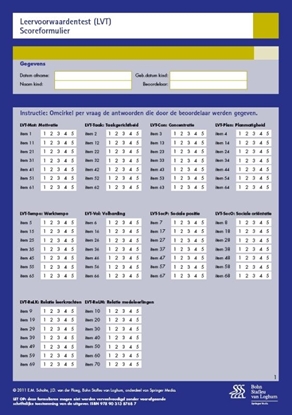 Afbeeldingen van Leervoorwaardentest (LVT) - scoreformulieren