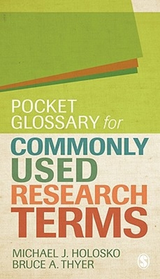 Afbeelding van Pocket Glossary for Commonly Used Research Terms