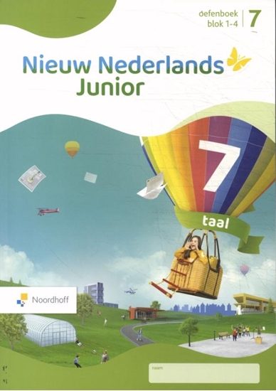 Afbeelding van Nieuw Nederlands Junior groep 7 oefenboek blok 1-4 taal Oefenboek