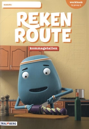 Afbeeldingen van Rekenroute groep 8 Kommagetallen/breuken Werkboek