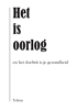 Afbeelding van Het is oorlog