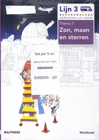 Afbeelding van Lijn 3(5 ex) groep 3 thema 7 zon, maan en sterren Werkboek