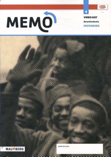 Afbeelding van Memo 4 vmbo-kgt geschiedenis Oefenboek