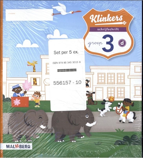 Afbeelding van Klinkers (set 5ex) Groep 3 Schrijfschrift D