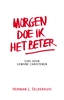 Afbeelding van Morgen doe ik het beter