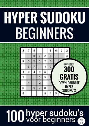 Afbeeldingen van Sudoku Makkelijk: HYPER SUDOKU - nr. 14 - Puzzelboek met 100 Makkelijke Puzzels voor Volwassenen en Ouderen
