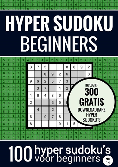 Afbeelding van Sudoku Makkelijk: HYPER SUDOKU - nr. 14 - Puzzelboek met 100 Makkelijke Puzzels voor Volwassenen en Ouderen