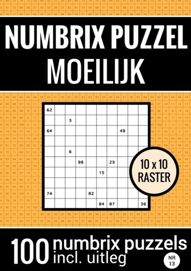 Afbeelding van Puzzelboek met 100 Numbrix Puzzels voor Ver Gevorderden - NR.13- Numbrix Puzzel Moeilijk