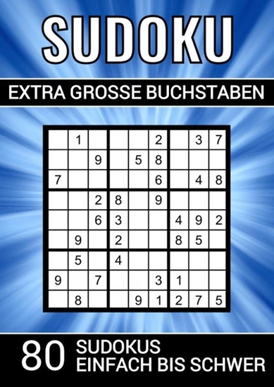 Afbeelding van Sudoku extra grosse Buchstaben - 80 Sudokus einfach bis schwer