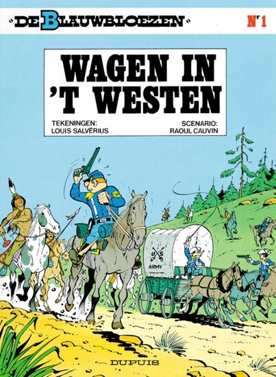 Afbeelding van De Blauwbloezen Wagens in 't westen