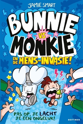 Afbeeldingen van Bunnie vs Monkie Bunnie vs Monkie en de mens-invasie!