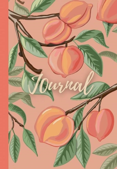 Afbeelding van Notebook | Journal with digitally handmade Illustrated Hardcover | Peach