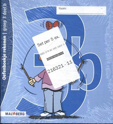 Afbeeldingen van Rekenen (set 5 ex) groep 3b Oefenboek