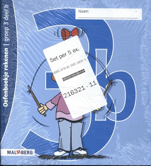 Afbeelding van Rekenen (set 5 ex) groep 3b Oefenboek