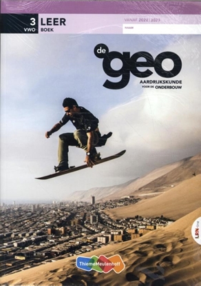 Afbeeldingen van De Geo LRN-line online in Learnbeat + boek 3 vwo
