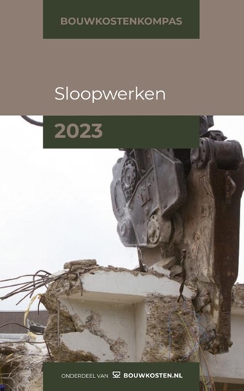 Afbeelding van Bouwkostenkompas Bouwkostenkompas Sloopwerken 2023