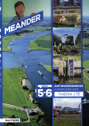 Afbeeldingen van Meander groep 5 thema 1 t/m 5 aardrijkskunde Antwoordenboek