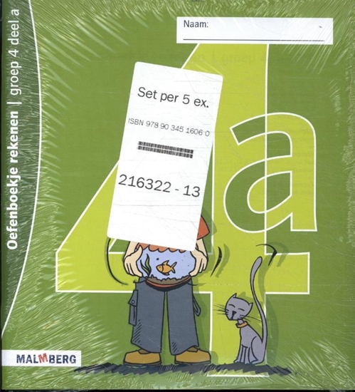Afbeelding van Rekenen 5 ex Groep 4 a Oefenboek