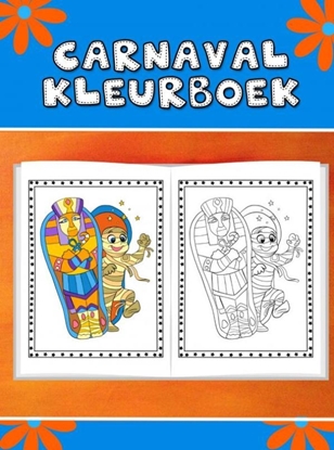 Afbeeldingen van Leuk carnaval kleurboek voor kinderen
