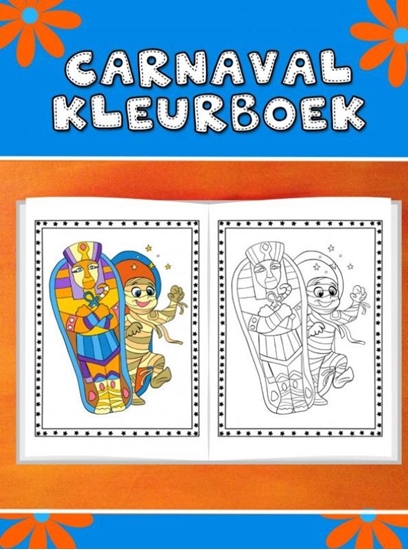 Afbeelding van Leuk carnaval kleurboek voor kinderen