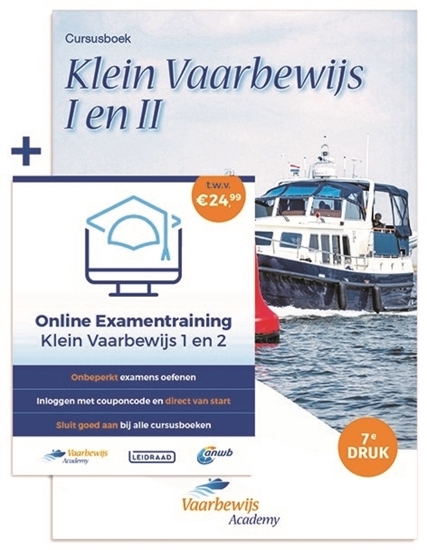 Afbeelding van Vaarbewijs Academy Cursusboek Klein Vaarbewijs I en II + Online Examentraining