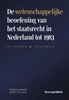 Afbeelding van De wetenschappelijke beoefening van het staatsrecht in Nederland tot 1983