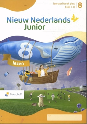 Afbeeldingen van Nieuw Nederlands Junior Lezen groep 8 blok 1-8 leerwerkboek plus