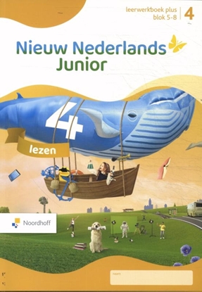 Afbeeldingen van Nieuw Nederlands Junior Lezen groep 4 blok 5-8 leerwerkboek plus