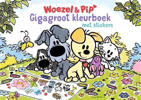 Afbeelding van Woezel & Pip Gigagroot Kleurboek